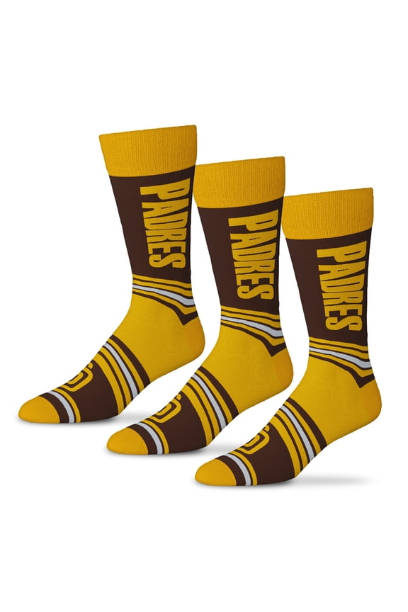 Unisex Starter  Brown San Diego Padres Rally Cry 3-Pack Socks Set
