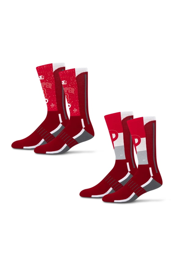 Unisex Starter Bryce Harper Philadelphia Phillies Jersey Arch Neo Two-Piece Sock Set