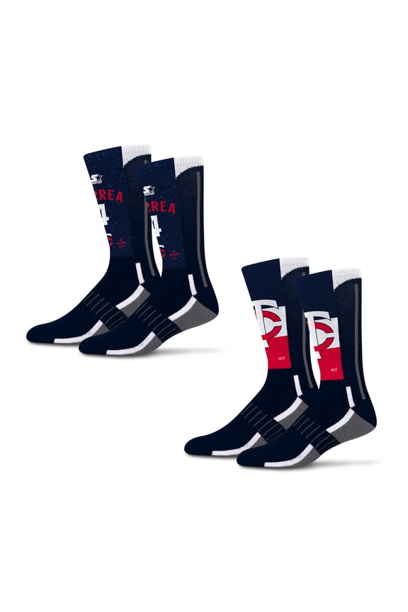 Unisex Starter Carlos Correa Minnesota Twins Jersey Arch Neo Two-Piece Sock Set