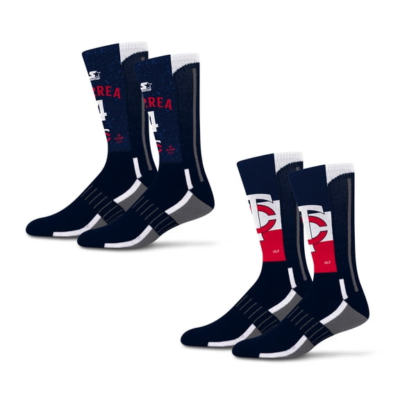 Unisex Starter Carlos Correa Minnesota Twins Jersey Arch Neo Two-Piece Sock Set