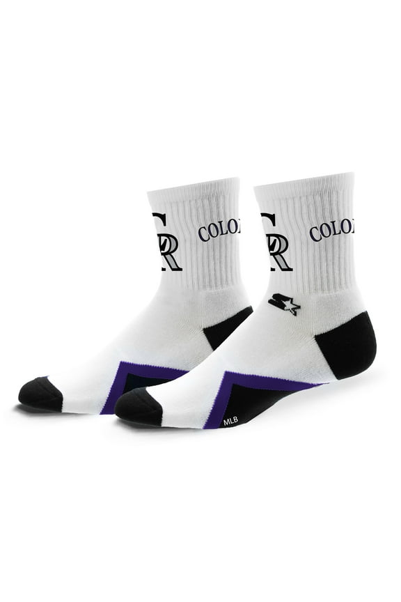 Unisex Starter Colorado Rockies Striker Mid-Crew Socks