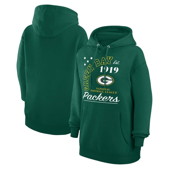Unisex Starter Green Green Bay Packers Arch Team Fleece Pullover Hoodie