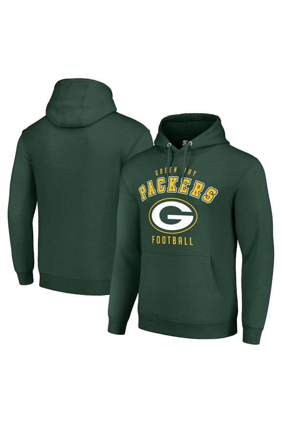 Unisex Starter Green Green Bay Packers Logo Pullover Hoodie