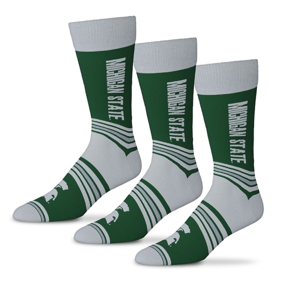 Unisex Starter  Green Michigan State Spartans Rally Cry 3-Pack Socks Set