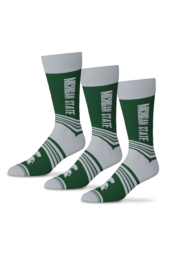 Unisex Starter Green Michigan State Spartans Rally Cry 3-Pack Socks Set