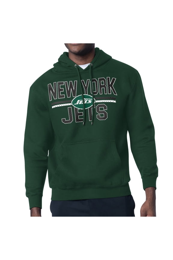 Unisex Starter Green New York Jets Team Mesh Print Graphic Tri-Blend Pullover Hoodie