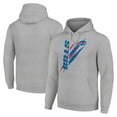 thumbnail image 1 of Unisex Starter Heather Gray Buffalo Bills Color Scratch Fleece Pullover Hoodie, 1 of 3