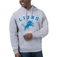 thumbnail image 1 of Unisex Starter Heather Gray Detroit Lions Logo Graphic Pullover Hoodie, 1 of 2