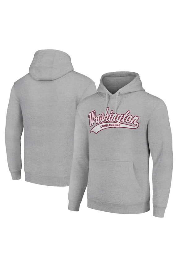 Unisex Starter Heather Gray Washington Commanders Tailsweep Pullover Hoodie