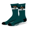 thumbnail image 1 of Unisex Starter Jacksonville Jaguars Team Color Two-Stripe Crew Socks, 1 of 3