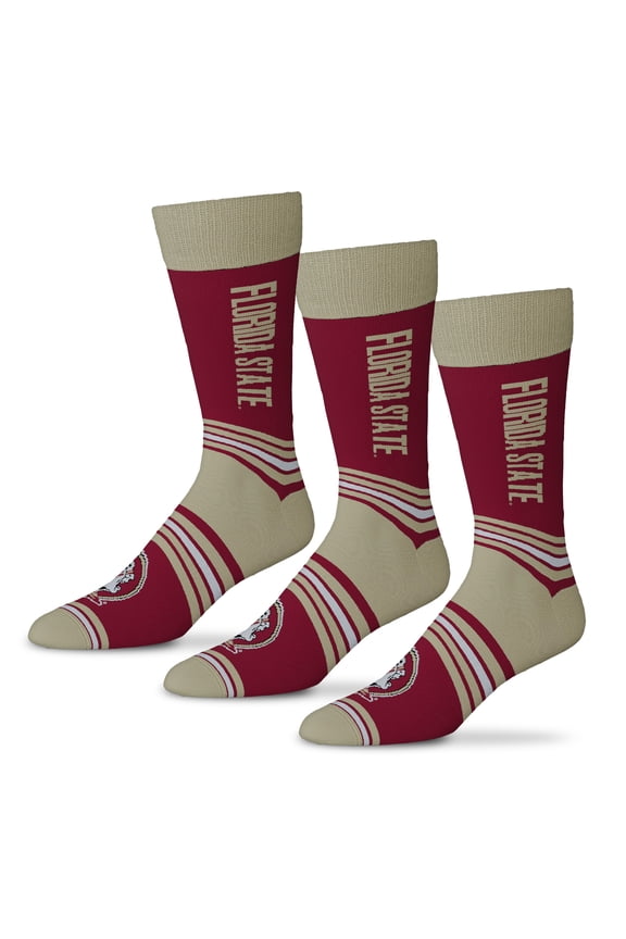 Unisex Starter Maroon Florida State Seminoles Rally Cry 3-Pack Socks Set