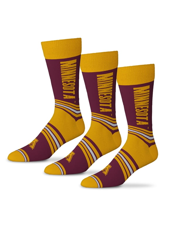 Unisex Starter Maroon Minnesota Golden Gophers Rally Cry 3-Pack Socks Set