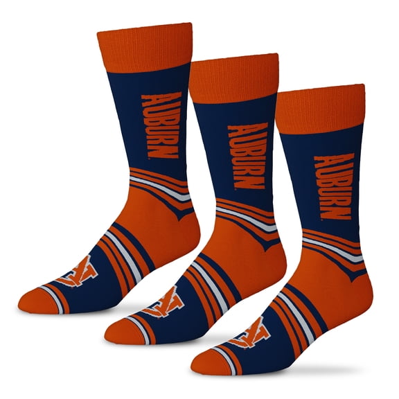 Unisex Starter Navy Auburn Tigers Rally Cry 3-Pack Socks Set