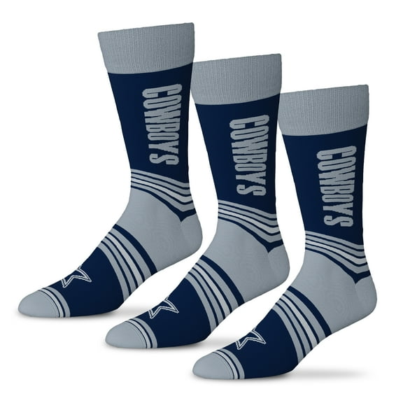 Unisex Starter  Navy Dallas Cowboys Rally Cry 3-Pack Socks Set