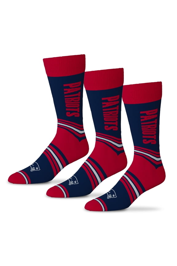 Unisex Starter Navy New England Patriots Rally Cry 3-Pack Socks Set