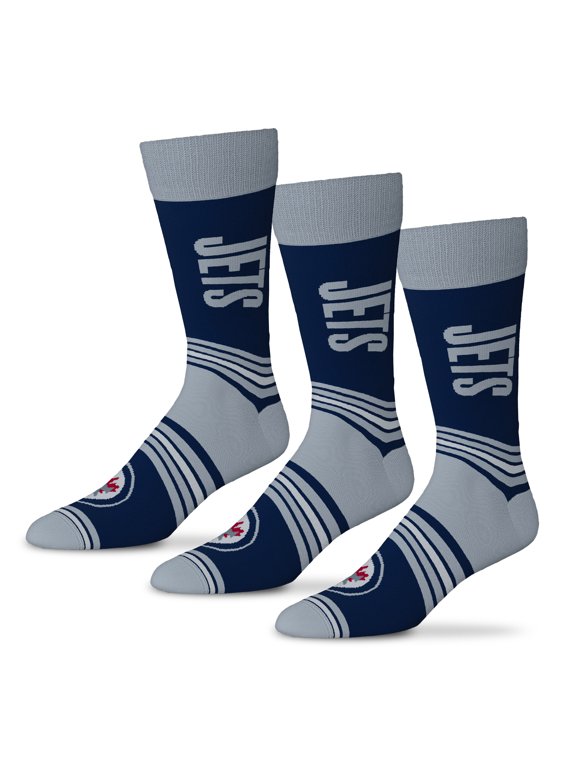 Unisex Starter Navy Winnipeg Jets Rally Cry 3-Pack Socks Set