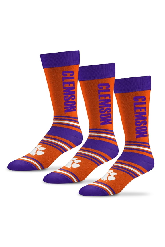 Unisex Starter  Orange Clemson Tigers Rally Cry 3-Pack Socks Set