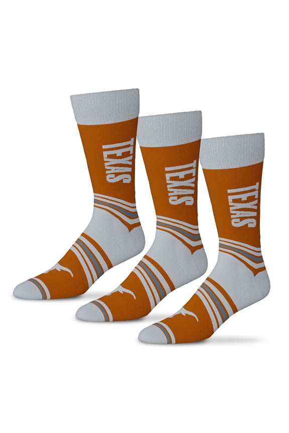 Unisex Starter Orange Texas Longhorns Rally Cry 3-Pack Socks Set
