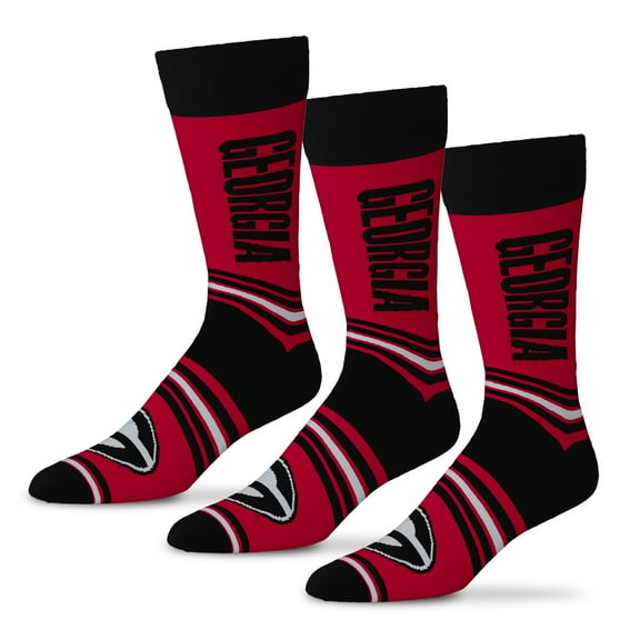 Unisex Starter Red Georgia Bulldogs Rally Cry 3-Pack Socks Set