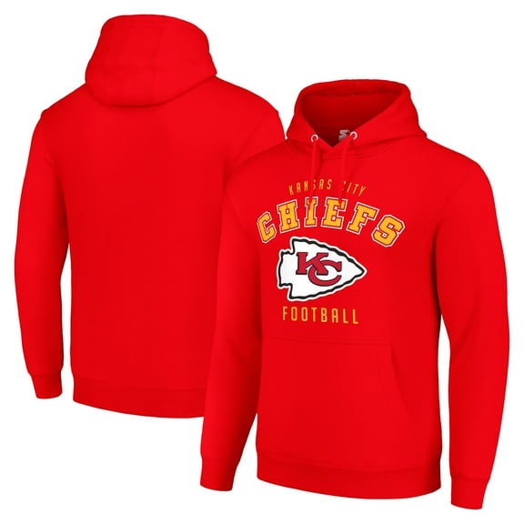 Unisex Starter Red Kansas City Chiefs Logo Pullover Hoodie