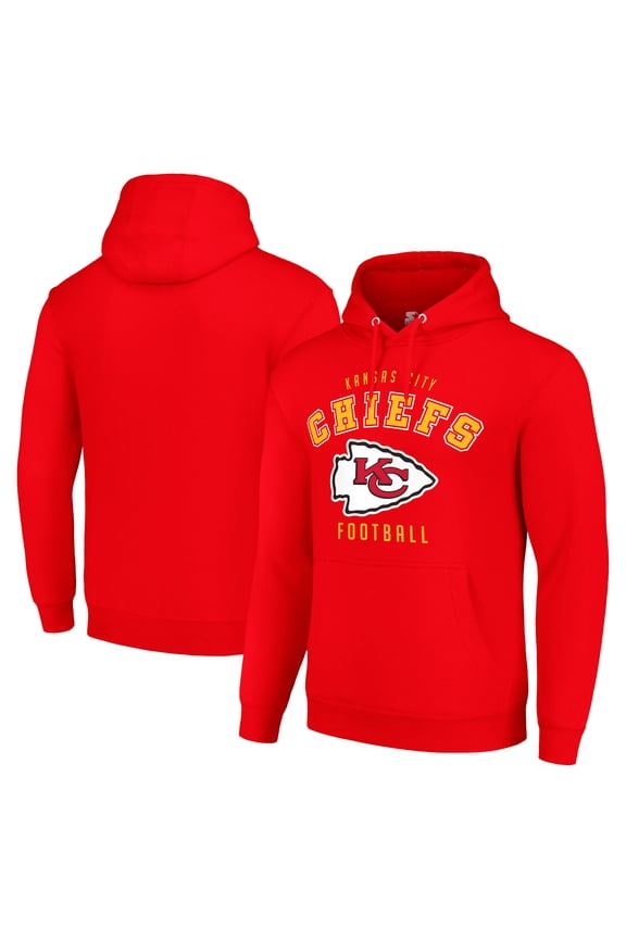 Unisex Starter Red Kansas City Chiefs Logo Pullover Hoodie