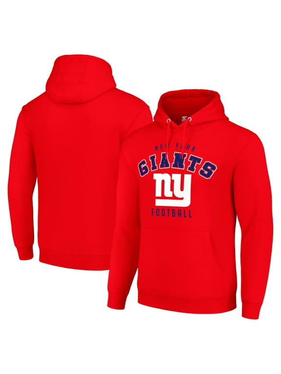 Unisex Starter Red New York Giants Logo Pullover Hoodie