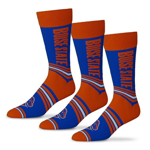 Unisex Starter Royal Boise State Broncos Rally Cry 3-Pack Socks Set