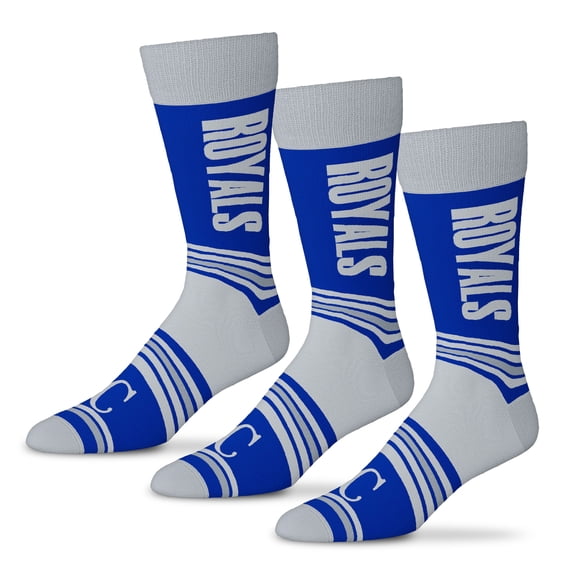 Unisex Starter  Royal Kansas City Royals Rally Cry 3-Pack Socks Set