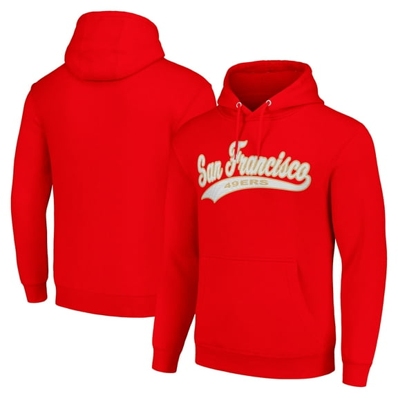 Unisex Starter Scarlet San Francisco 49ers Tailsweep Pullover Hoodie