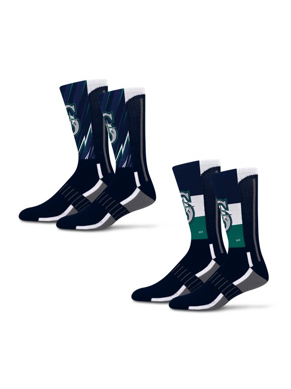 Unisex Starter Seattle Mariners Big Energy Neo Two-Pack Crew Socks Set
