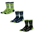 thumbnail image 1 of Unisex-Starter  Seattle Seahawks Stripe Zones Socks 3 Pack, 1 of 1