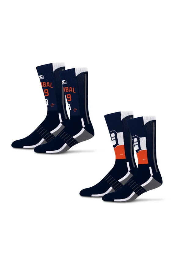 Unisex Starter Tarik Skubal Detroit Tigers Jersey Arch Neo Two-Piece Sock Set