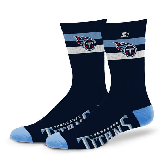 Unisex Starter Tennessee Titans Team Color Two-Stripe Crew Socks