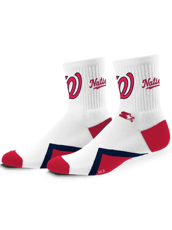 Unisex Starter Washington Nationals Striker Mid-Crew Socks