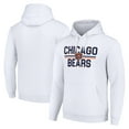 thumbnail image 1 of Unisex Starter White Chicago Bears Team Mesh Print Graphic Tri-Blend Pullover Hoodie, 1 of 3