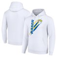 thumbnail image 1 of Unisex Starter White Los Angeles Rams Color Scratch Fleece Pullover Hoodie, 1 of 3