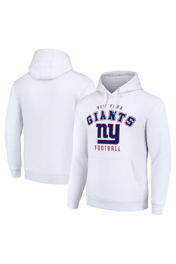 Unisex Starter White New York Giants Logo Pullover Hoodie