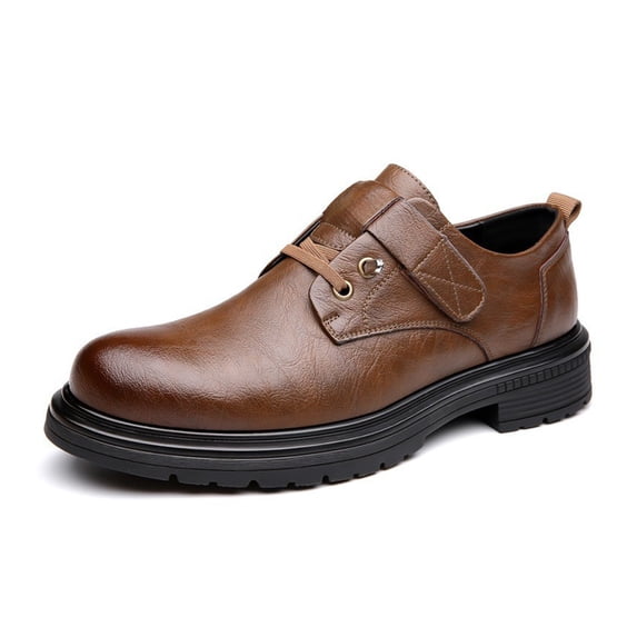 Unisex Steel Toe Work Boots Lace Up Chunky Casual Safety Shoes Breathable Non Slip Outsole for Outdoor Work Daily Commute Four Season Wear