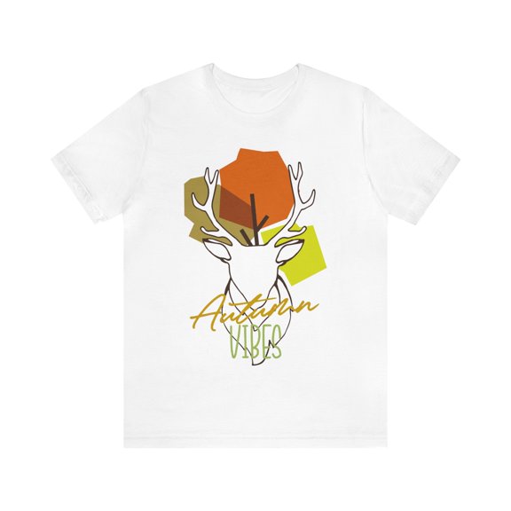 Unisex Streetwear Classic Jersey Short Sleeve T-Shirt Autumn Vibes Buck