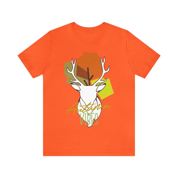 Unisex Streetwear Classic Jersey Short Sleeve T-Shirt Autumn Vibes Buck