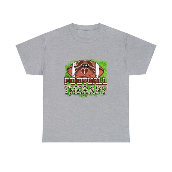 Unisex Streetwear Heavy Cotton Football Therapy NFL Vibes T-Shirt