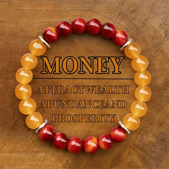 Unisex Stretch Carnelian Bracelet - 6mm Handmade Healing Gemstone Yoga Bracelet - Stress Relief Gift for Men & Women