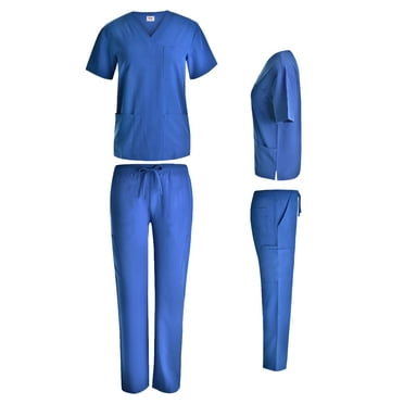 Unisex Stretch Scrub Set Top and Pants