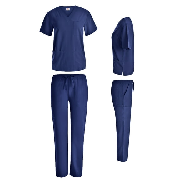 Unisex Stretch Scrub Set Top and Pants