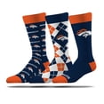 thumbnail image 1 of Unisex Strideline Denver Broncos Business Knit Crew Socks Three-Pack Set, 1 of 1