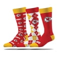 thumbnail image 1 of Unisex Strideline Kansas City Chiefs Business Knit Crew Socks Three-Pack Set, 1 of 1
