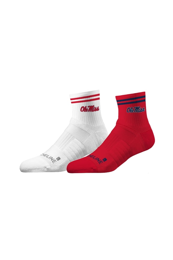 Unisex Strideline Ole Miss Rebels Premium Knit 2-Pack Half Calf Socks Set