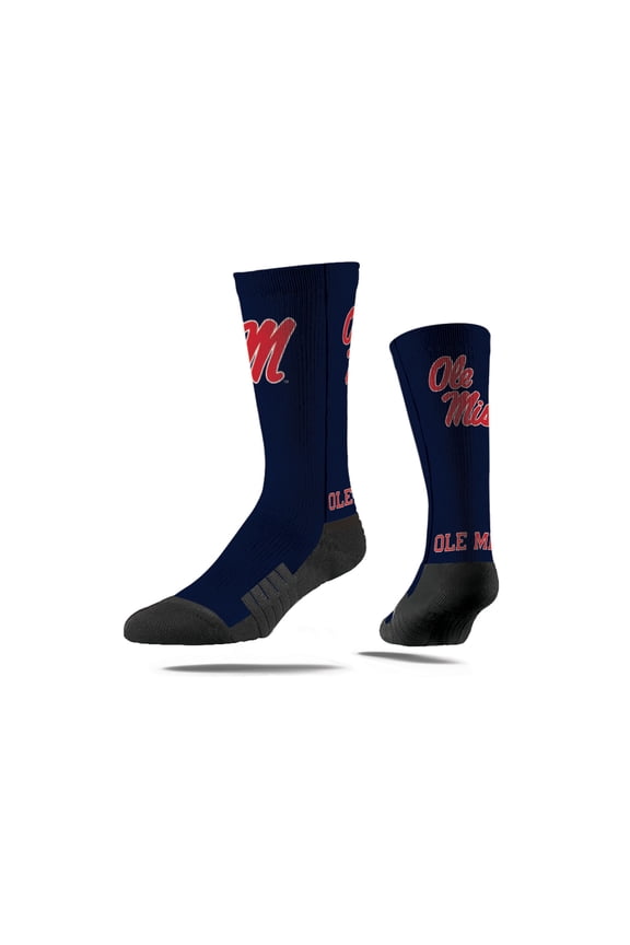 Unisex Strideline Ole Miss Rebels Premium Mascot Crew Socks