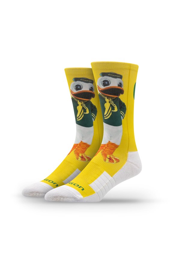 Unisex Strideline Oregon Ducks Premium Mascot Crew Socks