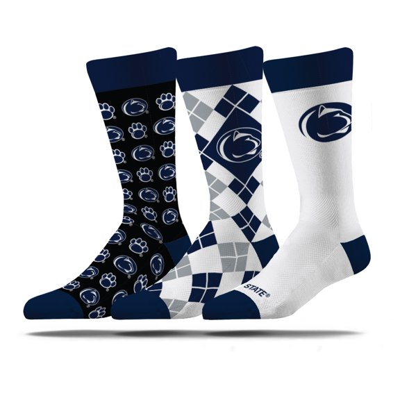 Unisex Strideline Penn State Nittany Lions Business Knit Crew Socks Three-Pack Set